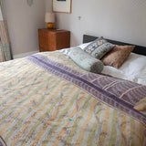 Indian kantha bedspread - 467