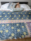 Indian kantha bedspread - 462