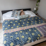 Indian kantha bedspread - 467