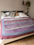 Indian kantha bedspread - 462