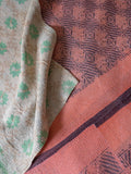 Indian kantha bedspread - 462