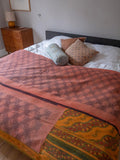 Indian kantha bedspread - 462