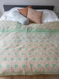 Indian kantha bedspread - 462