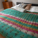Indian kantha bedspread - 470