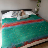Indian kantha bedspread - 470