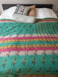 Indian kantha bedspread - 462