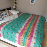 Indian kantha bedspread - 470
