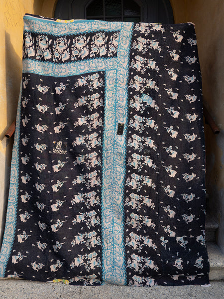 Indisk kantha sengetæppe - 474