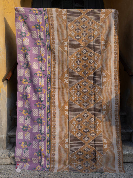 Indisk kantha sengetæppe - 476