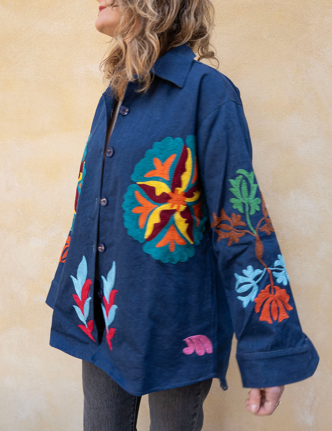 Denim Suzani Jacket - 4