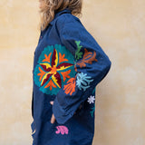 Denim Suzani Jacket - 4
