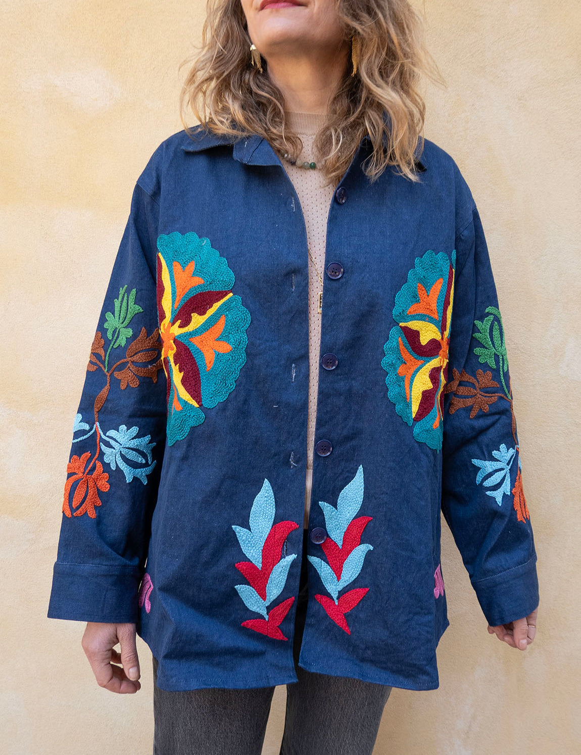 Denim Suzani Jacket - 4