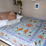 Indisk kantha suzani sengetæppe 54