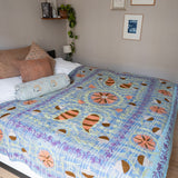 Indisk kantha suzani sengetæppe 54
