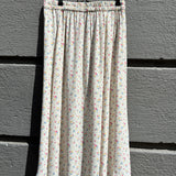 Summer Skirt - 110 Hvid m Blomster