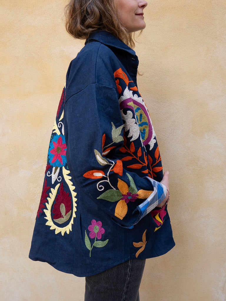 Denim Suzani Jakke - 5