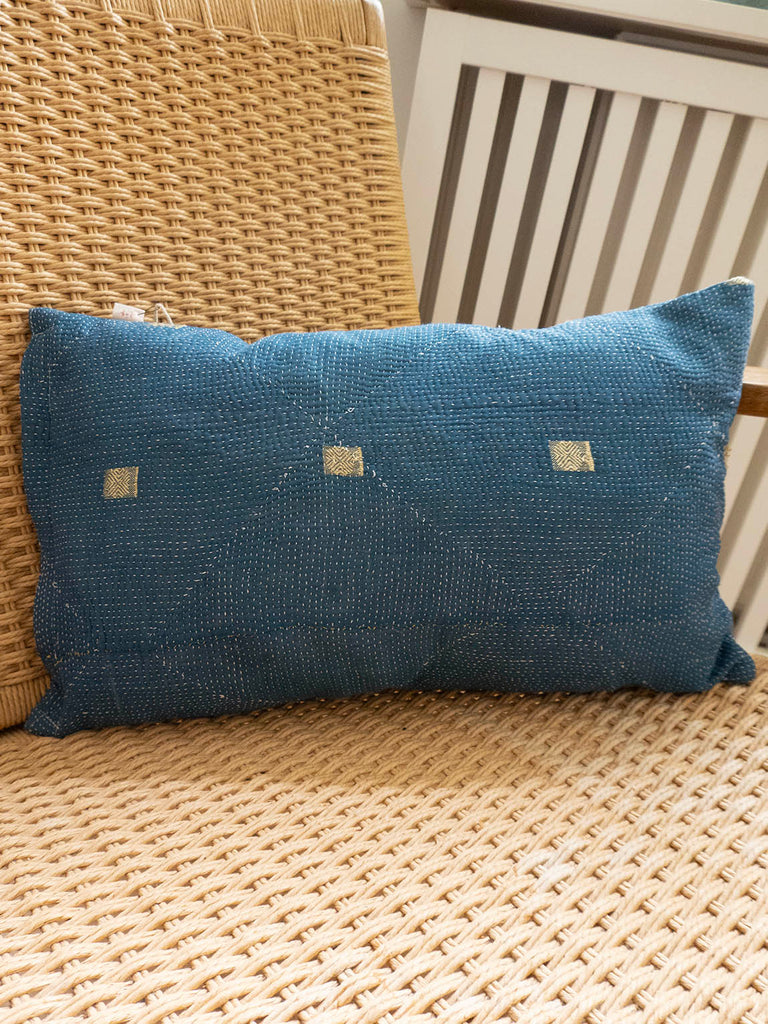 Indian kantha cushion S - 674