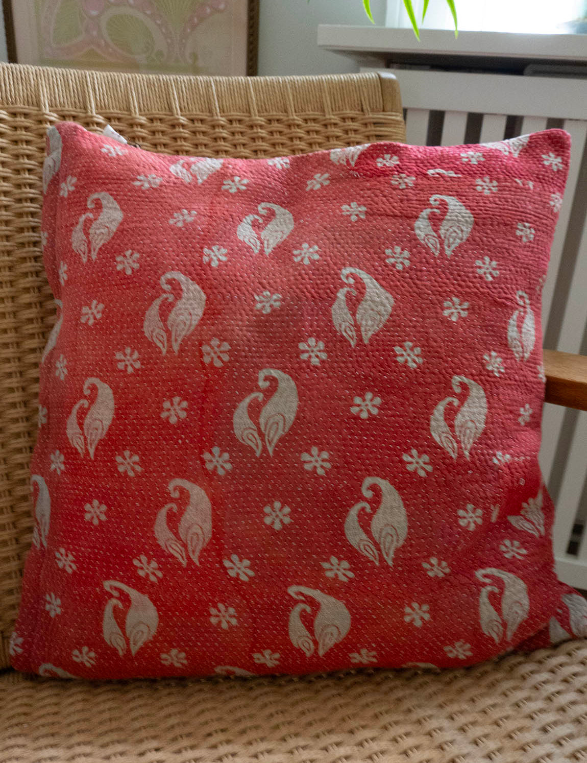 Indian kantha cushion M  - 618