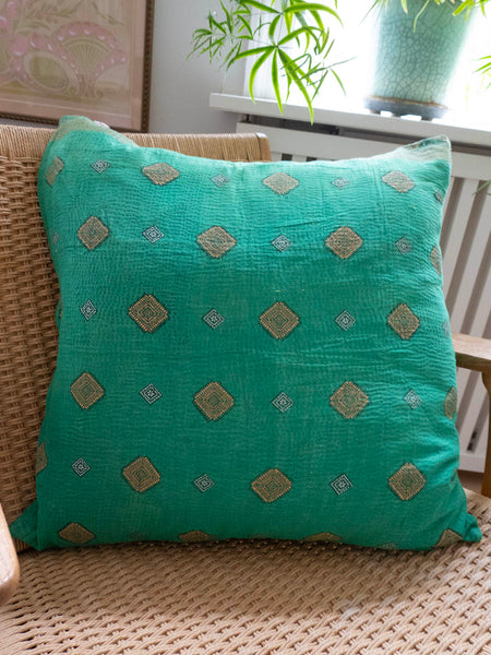 Indisk kantha pude L - 624