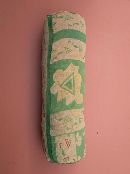 Indisk kantha pude Cylinder - 666