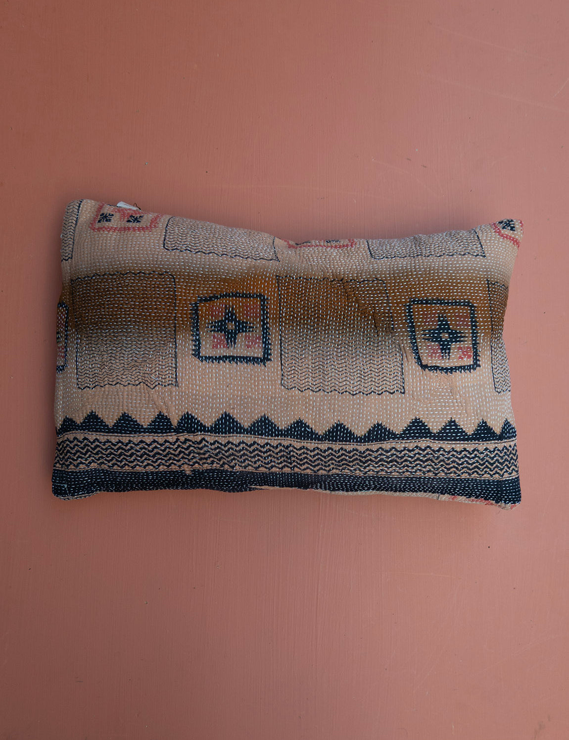 Indian kantha cushion S - 685