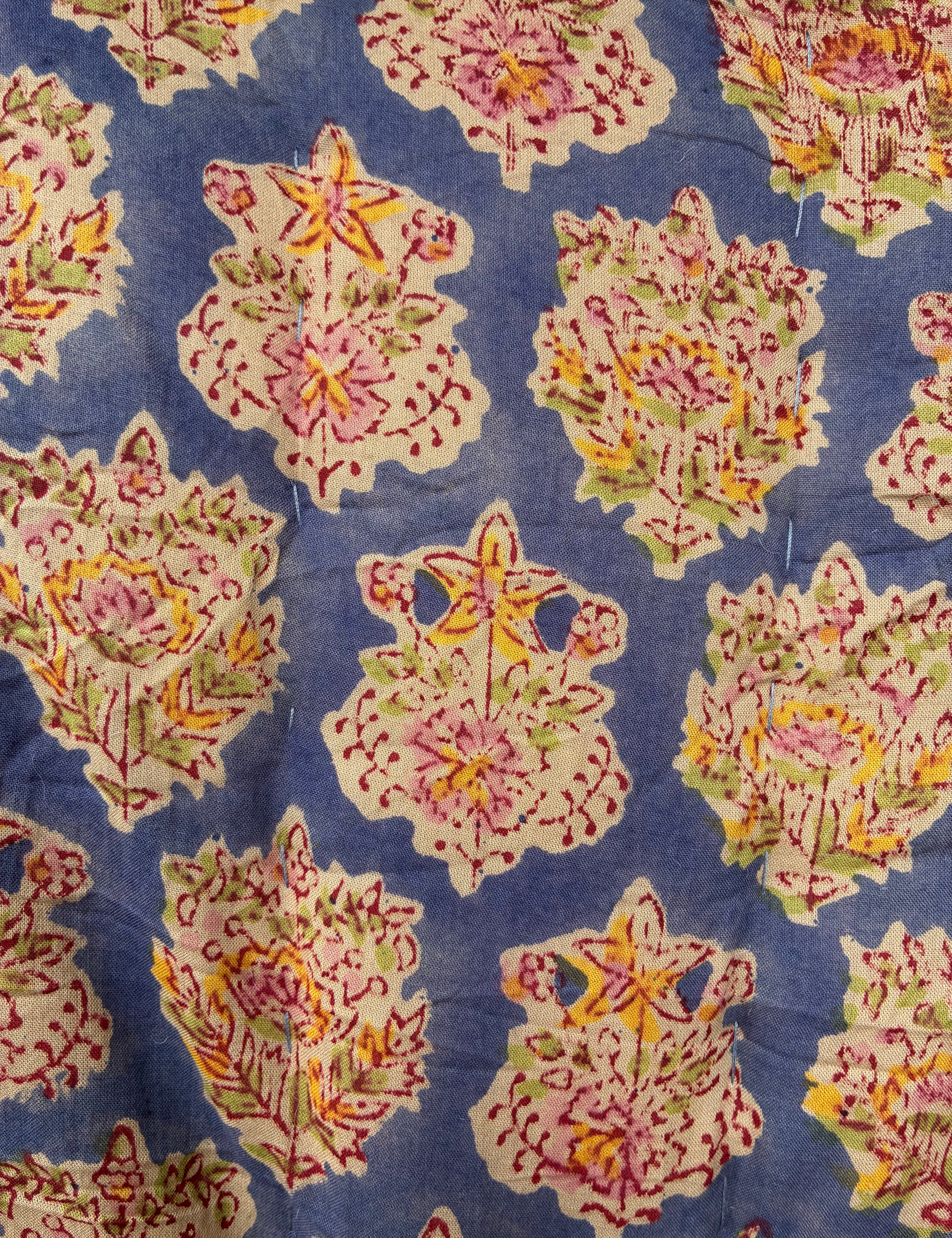 Quilted Baby Blanket - Indigo / Dark Purple