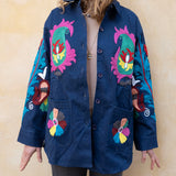 Denim Suzani Jacket - 6