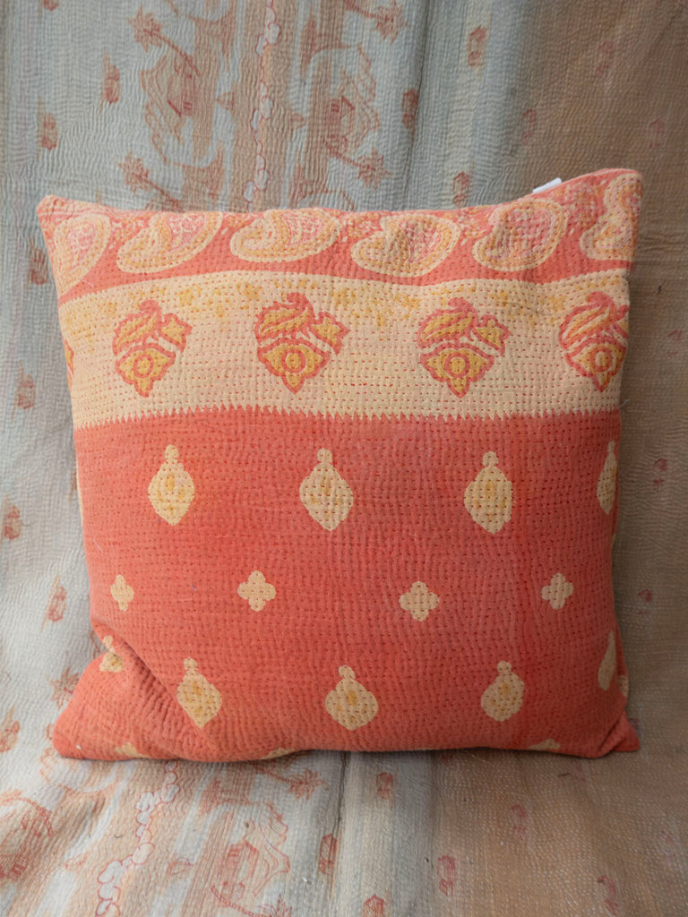 Indisk kantha pude M  - 746