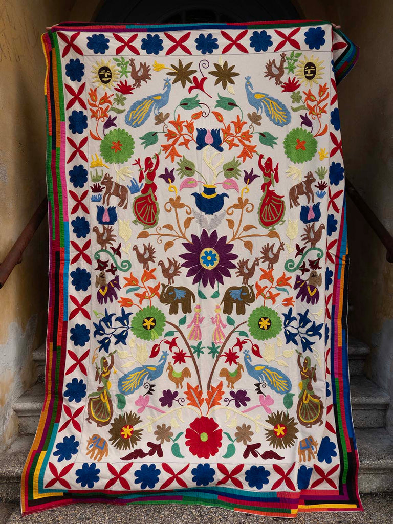 Indisk suzani sengetæppe 76