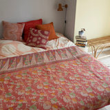 Indian kantha bedspread - 814