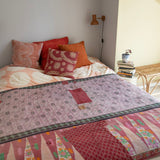 Indian kantha bedspread - 814