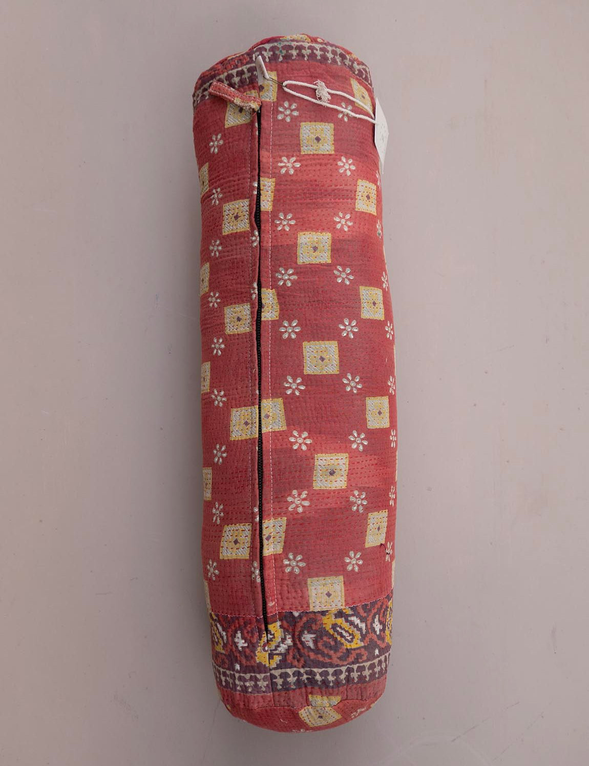 Indian kantha cushion Cylinder - 816