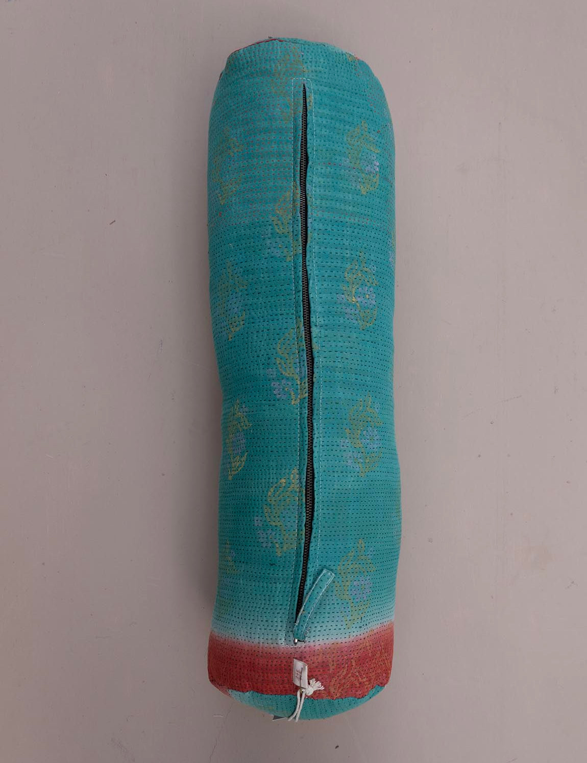 Indian kantha cushion Cylinder - 817