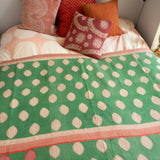 Indian kantha bedspread - 817