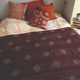 Indian kantha bedspread - 818