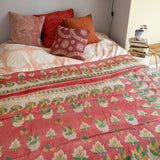 Indian kantha bedspread - 818