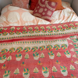 Indian kantha bedspread - 818