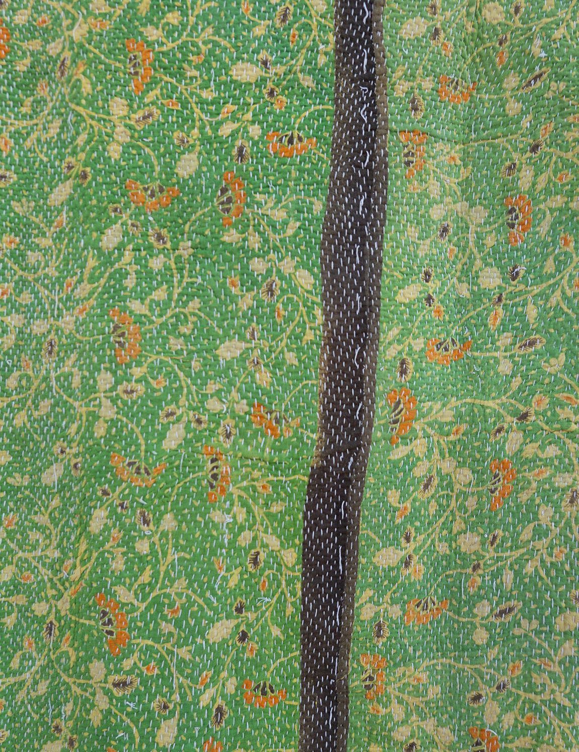 Indian kantha bedspread - 821
