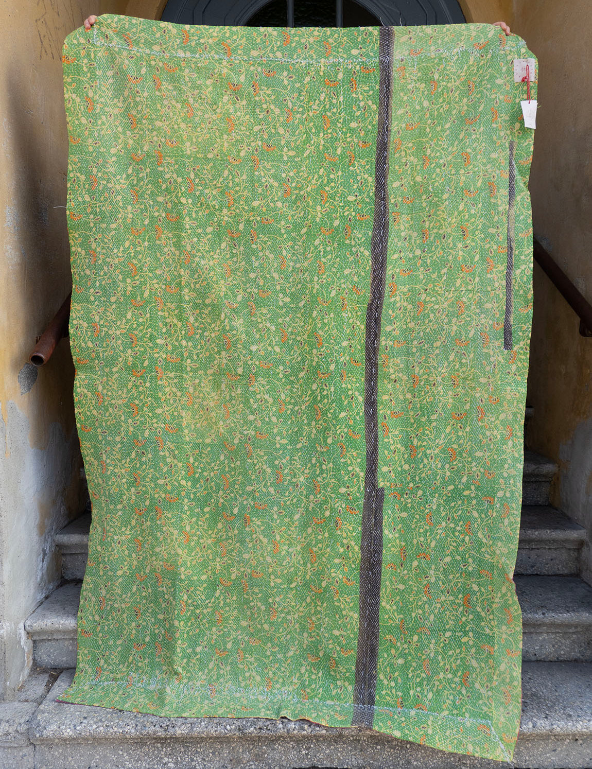 Indian kantha bedspread - 821