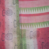 Indian kantha bedspread - 825