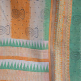 Indian kantha bedspread - 825