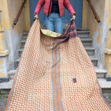 Indian kantha bedspread - 828