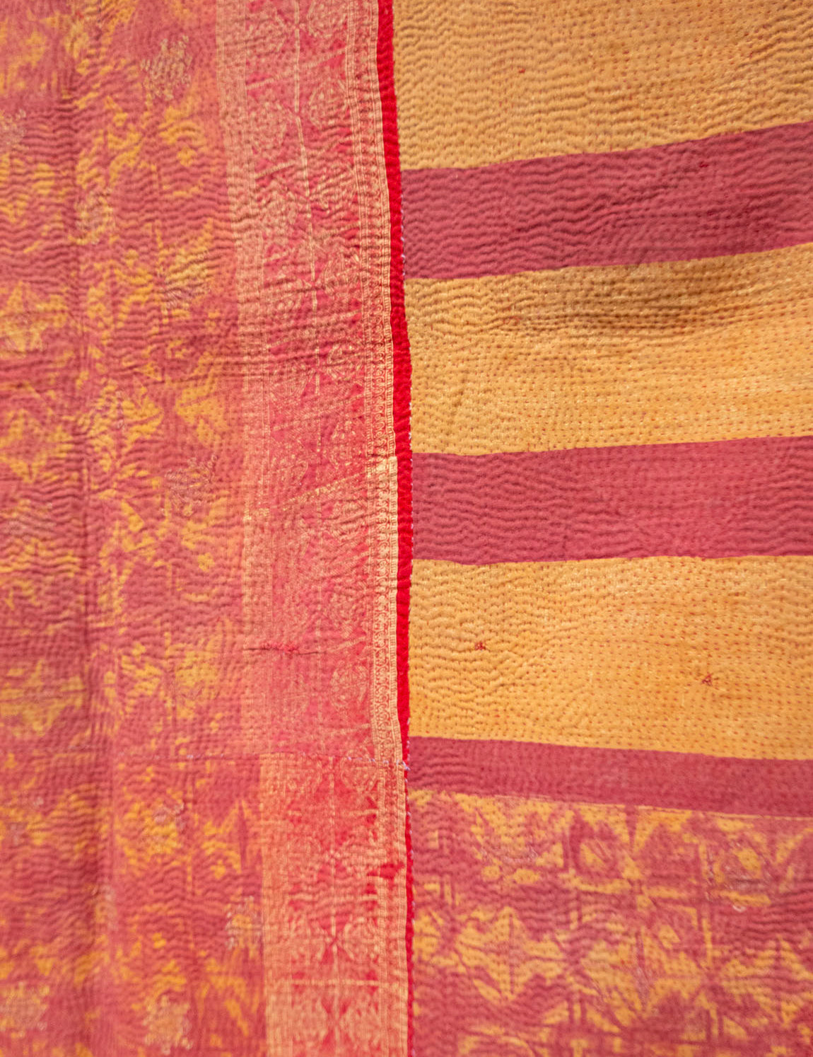 Indian kantha bedspread - 831