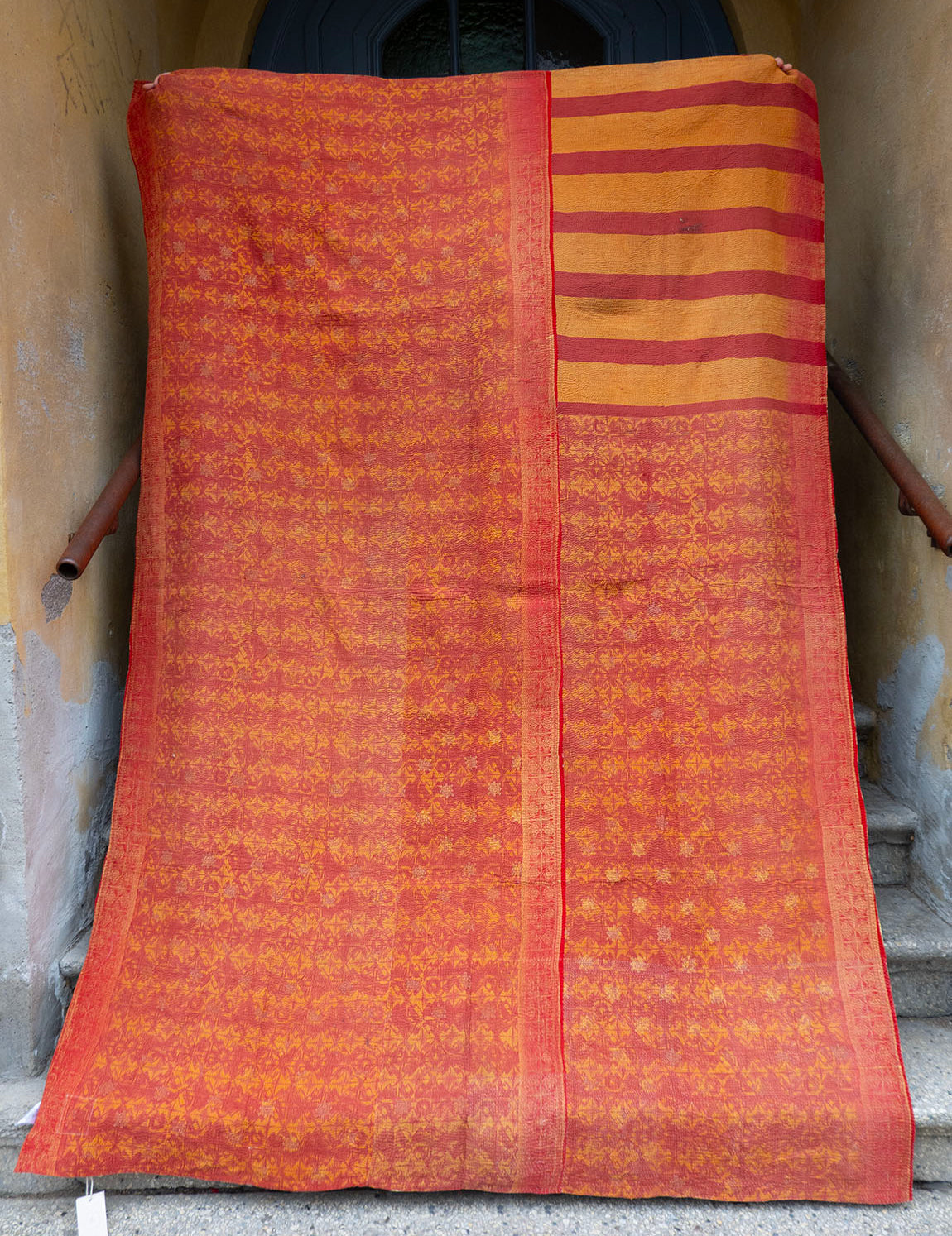 Indian kantha bedspread - 831