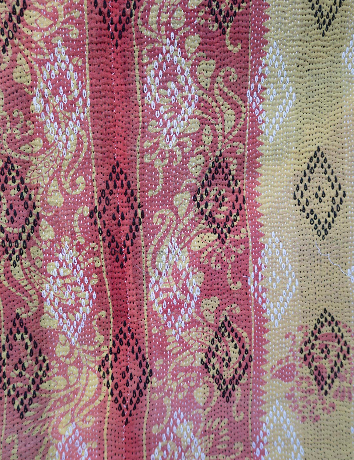 Indian kantha bedspread - 833