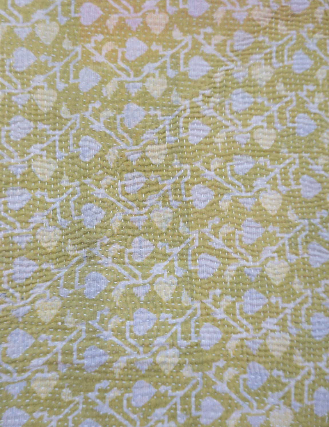 Indian kantha bedspread - 836