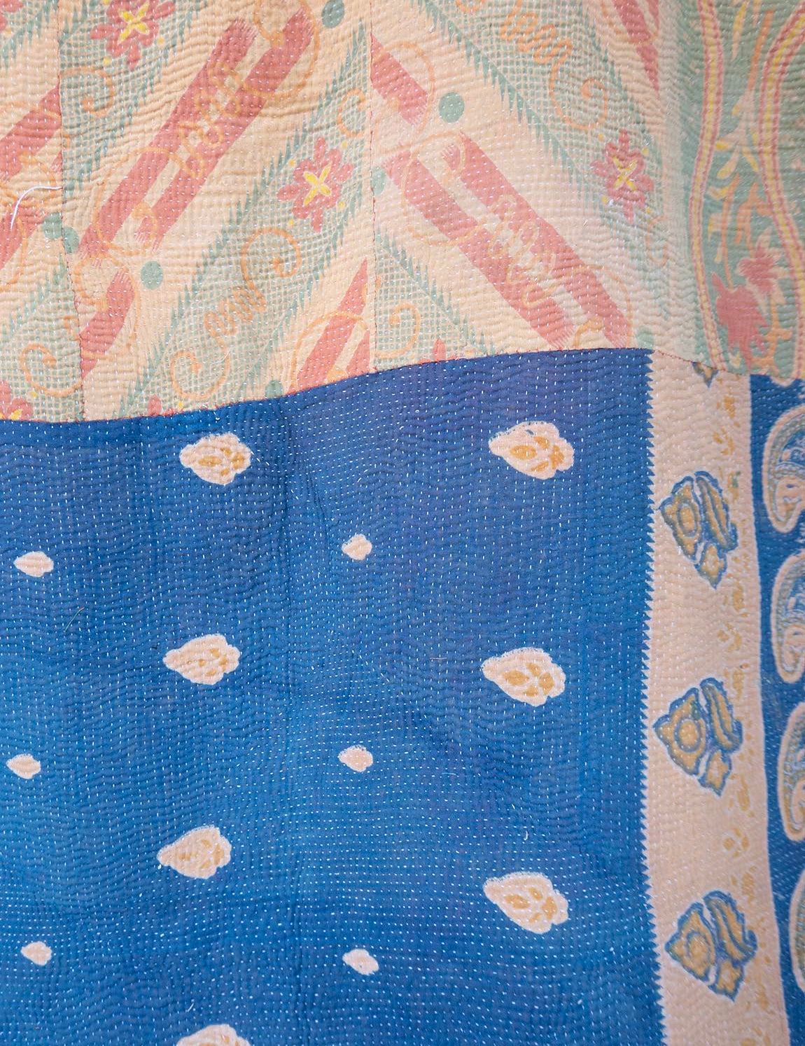 Indian kantha bedspread - 836