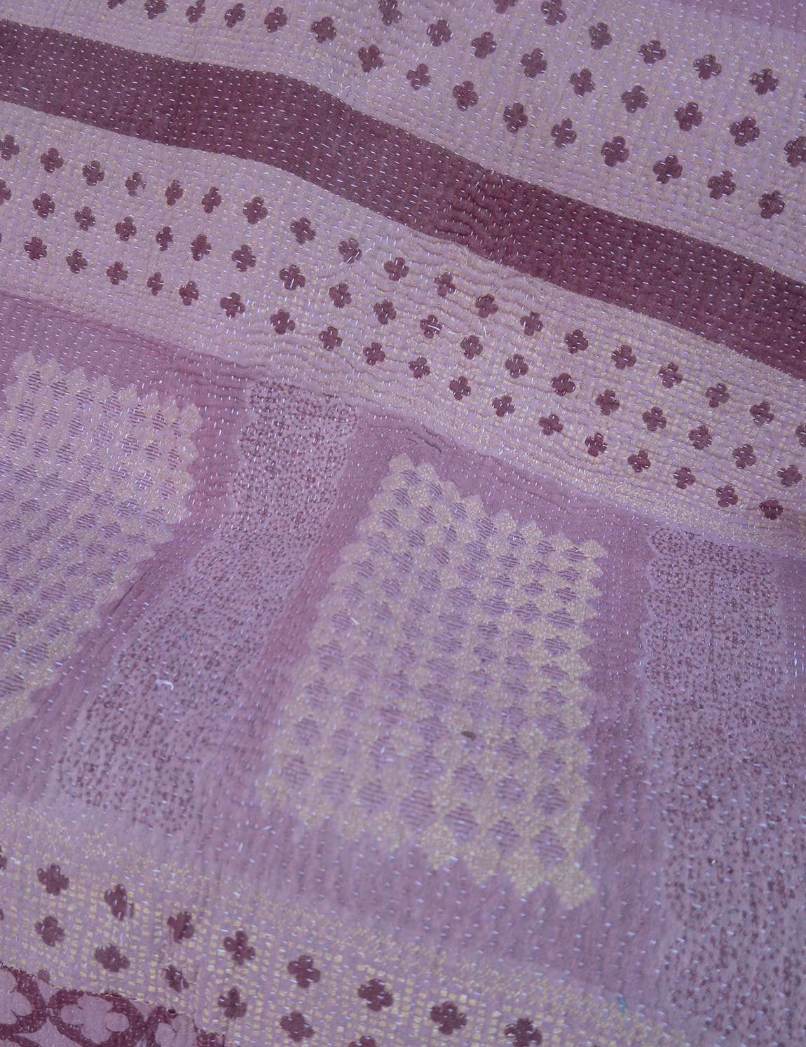 Indian kantha bedspread - 837