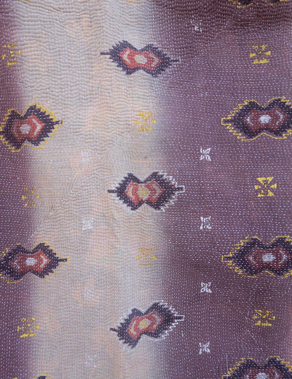Indian kantha bedspread - 839
