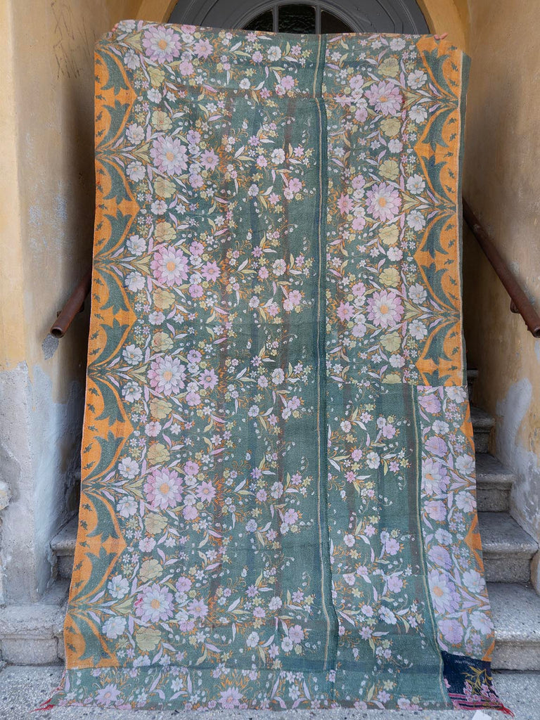 Indisk kantha sengetæppe - 840